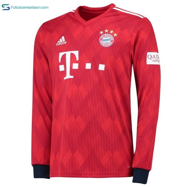 Camiseta Bayern de Múnich 1ª ML 2018/19 Rojo